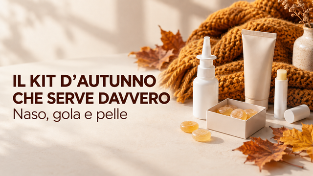 Il kit d’autunno che serve davvero: naso, gola e pelle