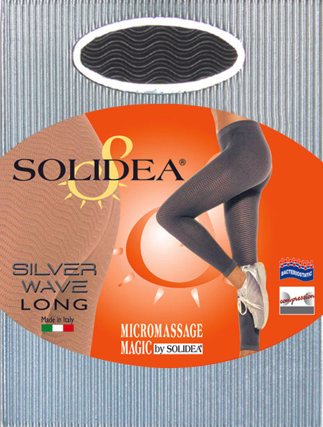Pantaloncino Micromassaggiante Anticellulite-Solidea Silver Wave Long Colore Nero-