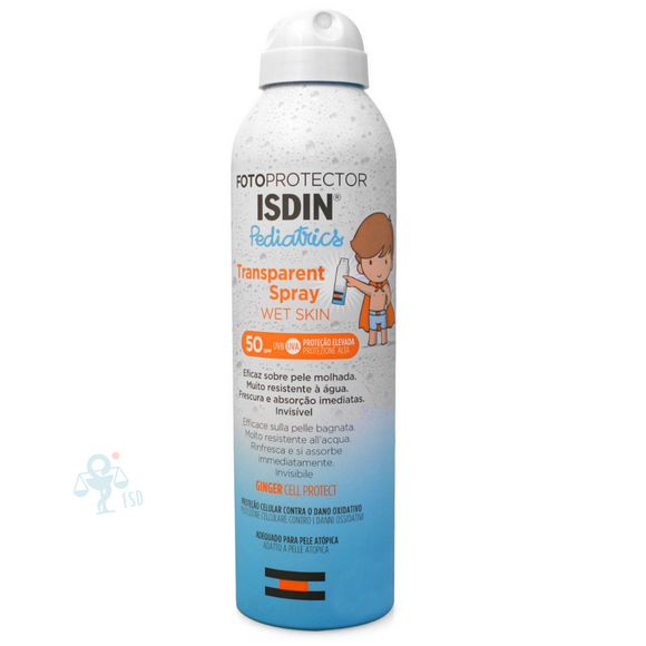 Isdin Fotoprotector Pediatrics Transparent Spray Wetskin SPF50 200ml