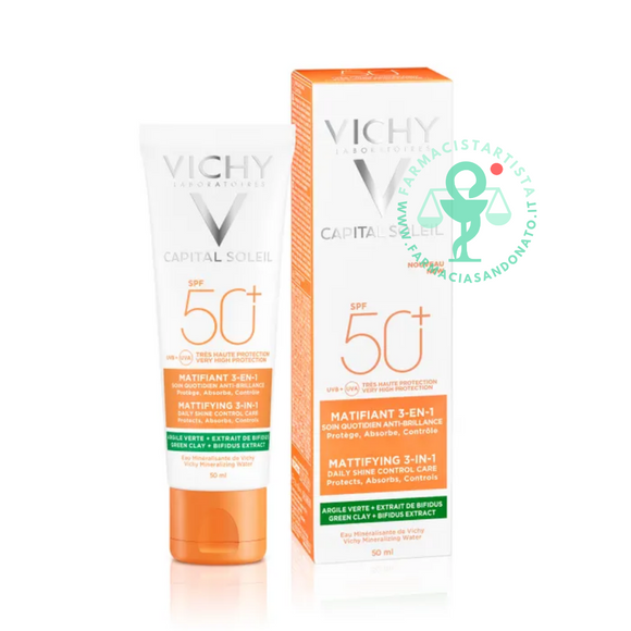 Vichy Capital Soleil Solare Crema Viso Anti Acne Purificante 50+SPF 50 ml