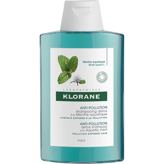 Klorane Shampoo Menta Acquatica Detox Anti-inquinamento 400ml