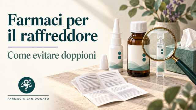 Farmaci per il raffreddore: come evitare doppioni e scegliere con attenzione