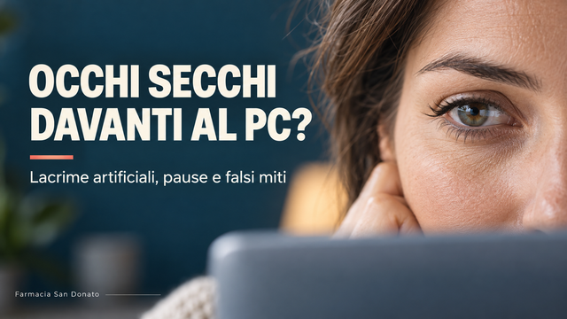 Occhi secchi davanti al PC: quali gocce scegliere e cosa aiuta davvero