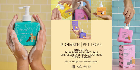 PET LOVE Saponi mani naturali che celebrano razze iconiche di cani e gatti