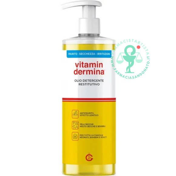 Vitamindermina Olio Detergente Restitutivo Viso/Corpo 750ml