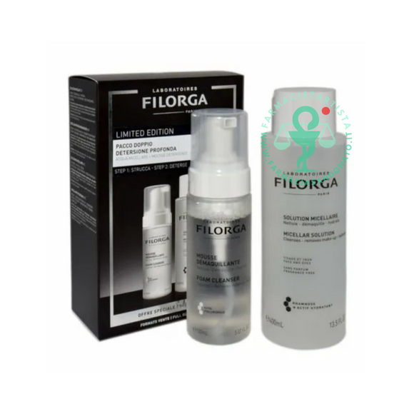 Filorga Duo Soluzione Micellare Anti-età 400 ml + Mousse Struccante 150ml