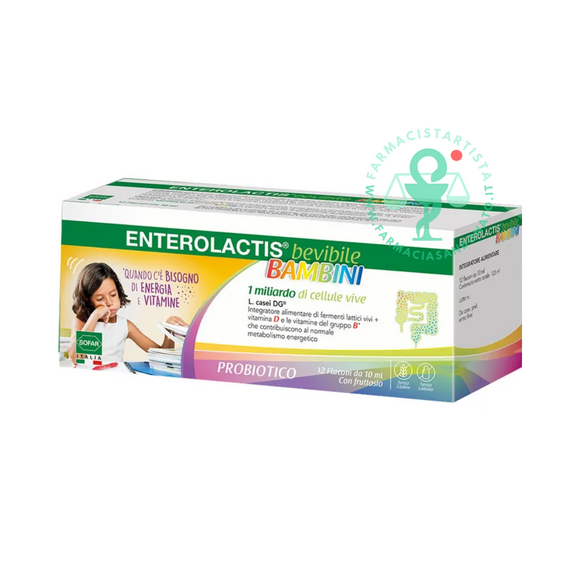 Enterolactis Bevibile Bambini 12 Flaconi 10ml