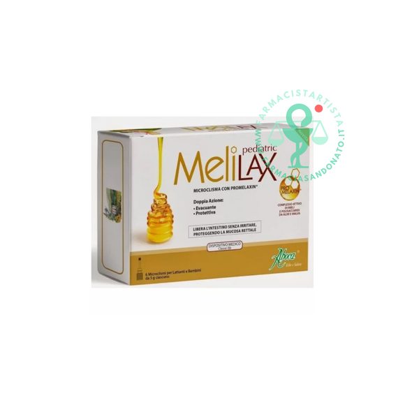 Aboca Melilax Pediatric 6 Microclismi Stipsi Bambini