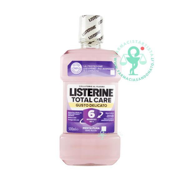 Listerine Total Care Gusto Delicato Menta Pura 500 ml