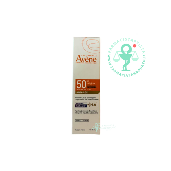 Avene Fluido Solare Antietà Alta Protezione SPF50 40ml
