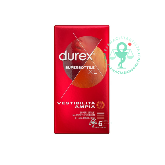 Profilattico durex supersottile xl 6 pezzi