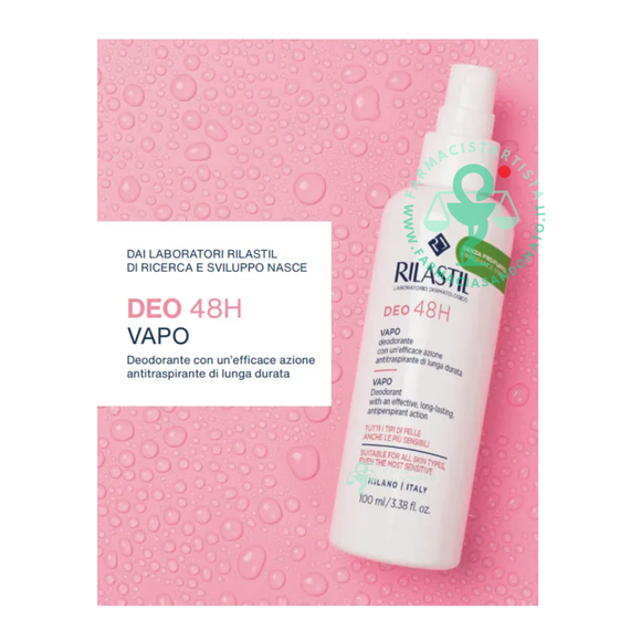 Rilastil Deo Vapo 48h Deodorante Senza Profumo 100 ml