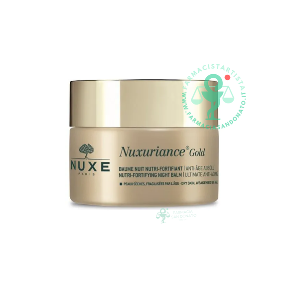 Nuxe Nuxuriance Gold Balsamo notte nutritivo fortificante pelle matura 50 ml