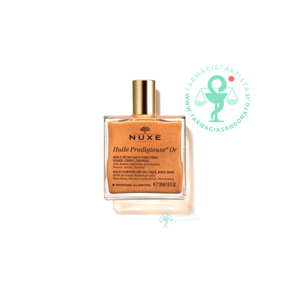 Nuxe Huile Prodigieuse Or Olio secco viso corpo e capelli 50 ml