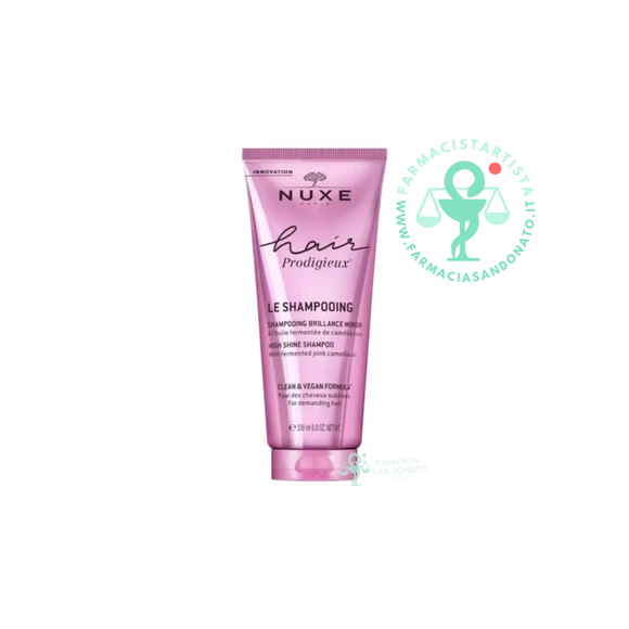 Nuxe Hair Prodigieux Shampoo per capelli nutriente all'olio di camelia rosa fermentato 200 ml