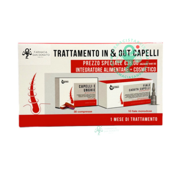 FPR CAPELLI E UNGHIE 30 COMPRESSE + FIALE ANTICADUTA 10 X 3,5 ML COFANETTO