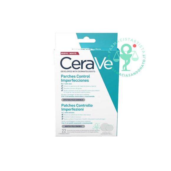 Cerave Patches per Rimuovere Brufoli e Imperfezioni Pelle 22 Pezzi