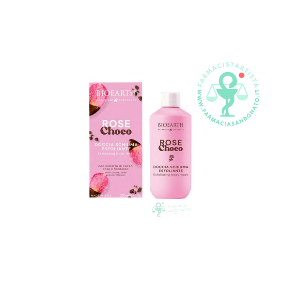 Bioearth Doccia Schiuma Esfol Rose Choco 250ml