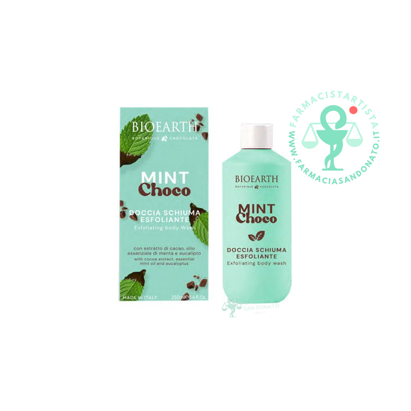 Bioearth Doccia Schiuma Esfoliante MINT CHOCO 250ml