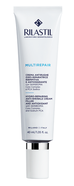 Rilastil Multirepair Crema viso antirughe idro riparatrice per pelle secca 40 ml