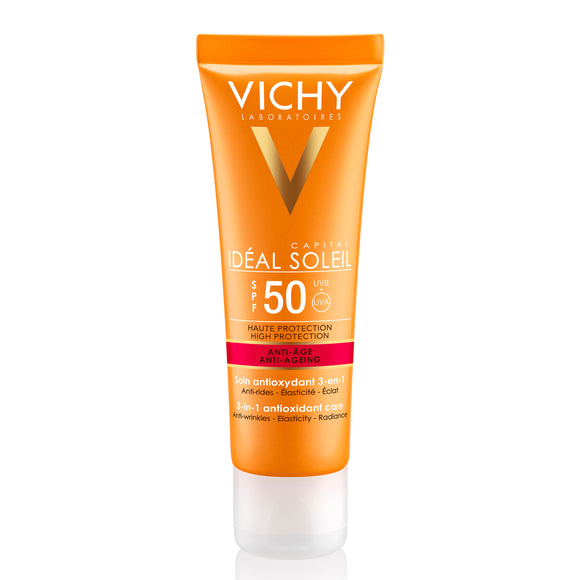 Vichy Capital Soleil Trattamento protettore antiossidante 3 in 1 SPF50 50ml
