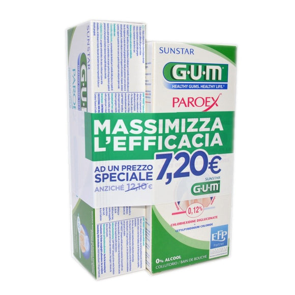 Gum Paroex Collutorio 0.12% + Paroex Dentifricio 0.06% 75 Ml