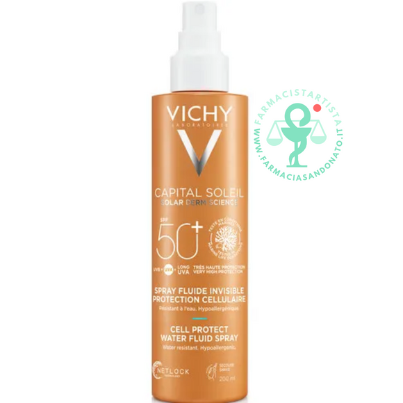 Vichy Capital Soleil Solare Spray Anti-Disidratazione Texture Ultra-Leggera 50+ SPF 200 ml