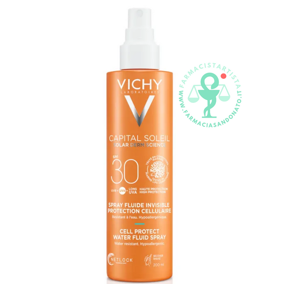 Vichy Capital Soleil Solare Spray Anti-Disidratazione Texture Ultra-Leggera 30SPF 200 ml