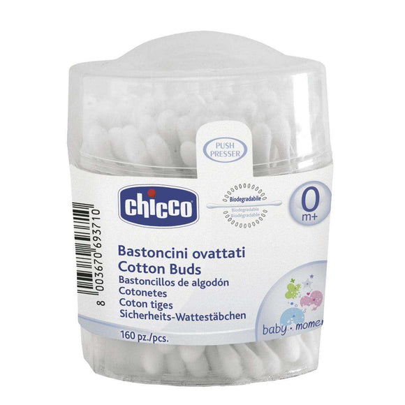 Chicco Bastoncini Ovattati Cotton Net 160 Pezzi