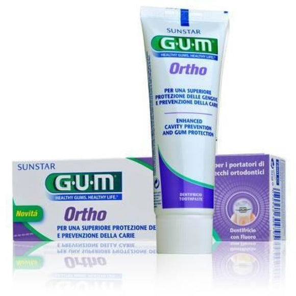 Gum ortho dentifricio con fluoro 75ml